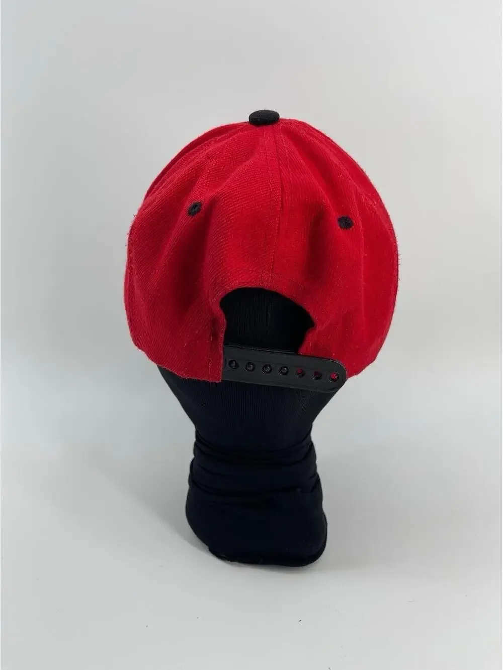 Adidas Originals Vintage Trefoil Hat Red Black Snapback Cap Logo OSFM